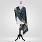 Kamal Midnight Blue Banarasi Handwoven Silk Dupatta