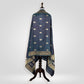 Kamal Midnight Blue Banarasi Handwoven Silk Dupatta
