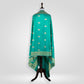 Kamal Sea Green Banarasi Handwoven Silk Dupatta