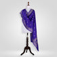 Kairi Blue Banarai Handwoven Silk Dupatta