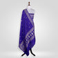 Kairi Blue Banarai Handwoven Silk Dupatta