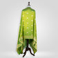 Kamal Parrot Green Banaras Handwoven Silk Dupatta