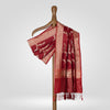 Pushp Maroon Banarasi Handwoven Silk Dupatta