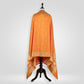 Phool Orange Banarasi Handwoven Silk Dupatta