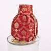 Geometric Jaal Red Banarasi Handwoven Silk Naaz Potli