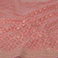 Brocade Phool Persimmon Cotton Saree