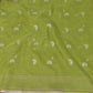 Jamdani Resham Green Muslin Cotton Saree