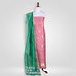 Rangkat Onion Pink Banarasi Handwoven Silk Suit Set