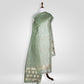 Sage Green Banarasi Handwoven Silk Suit Set