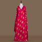 Kadhwa Mina Buti Banarasi Handwoven Pink Silk Fabric
