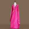 Guldavari Buti Banarasi Handwoven Pink Silk Fabric