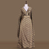 Gyasar Khinkhwab Brocade Banarasi Handwoven Black Silk Fabric