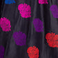 Guldavari Banarasi Handwoven Black Silk Fabric