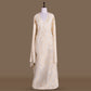 Jungla Banarasi Handwoven Cream Tussar Georgette Fabric