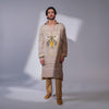 Baagh Banarasi Handwoven Mens Long Kurta