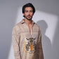 Baagh Banarasi Handwoven Mens Long Kurta