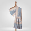 Guldavari Buti Grey Banarasi Handwoven Silk Dupatta 