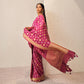 Chandra Banarasi Handwoven Magenta Silk Saree