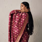 Chandra Banarasi Handwoven Magenta Silk Saree